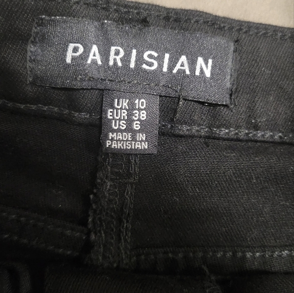 Parisian Cut Off Denim Skirt SZ 6 - Picture 3 of 4